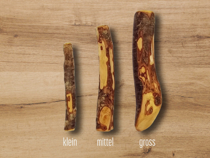 Olivenholz-Kauknochen