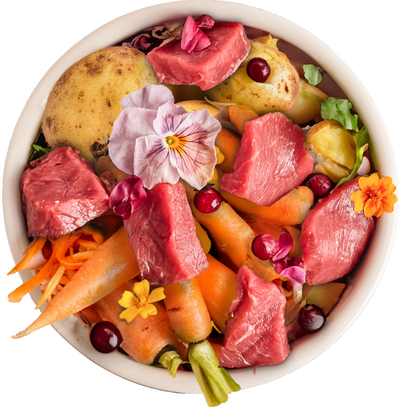 Nassfutter Wildschwein mit Kartoffel, Karotte und Naturkräutern