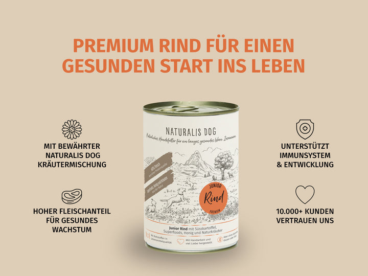Junior Rind mit Süsskartoffel und Naturkräutern